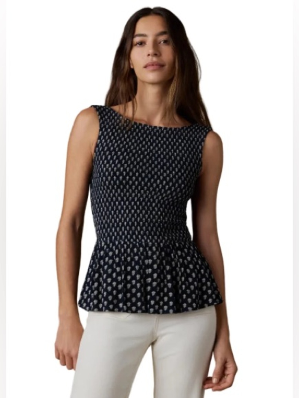 Faherty Sophia Smocked Top